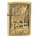 Indiana Hunting Dog Pattern Zinc Alloy Oil Lighter - Golden