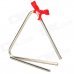Rhythm Percussion Musical Instrument Metal Rod / Triangle Frame - Silver