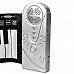 Portable Roll-up 49-Key Soft Silicone Keyboard Piano - Black + White Portable Roll-up 49-Key Soft Silicone Keyboard Piano - Black + White