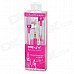 PNY Stylish In-Ear Earphones - Deep Pink (3.5mm-Plug / 110cm-Cable) PNY Stylish In-Ear Earphones - Deep Pink (3.5mm-Plug / 110cm-Cable)