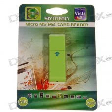USB 2.0 M2 Memory Card Reader (Green)