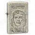 Che Guevara Hero Figure Pattern Cigar Cotton Oil Lighter - Antique Silver