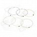 DD-FAG-218 Replacement Steel String Set for Guitar - Silver (6-Piece Pack)