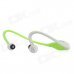 Rechargeable Sports MP3 Player Headphones Headset w/ FM / TF - White + Green Rechargeable Sports MP3 Player Headphones Headset w/ FM / TF - White + Green