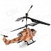Mini Rechargeable 3.5-CH IR R/C Missile Launching Helicopter with White Light - Camouflage Yellow