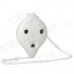 6-Hole Plastic Ocarina with Strap - White (C-Key)