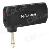 Mini Audio Head-plug Electric Guitar Headphone Amplifier - Black (2 x AAA)