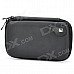 Protective Hard Artificial Leather Carrying Pouch for Nintendo 3DS - Black