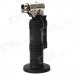 1300'C Dual Flame Stainless Steel Butane Jet Torch Lighter - Black + Silver