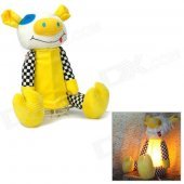 Cute Pig Doll Style Night Lamp - Yellow + Black + White