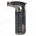 Portable 1300'C Stainless Steel Butane Jet Torch Lighter - Black + Grey
