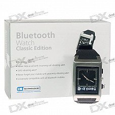 Bluetooth Cell Phone Caller ID Display Vibrating Wristwatch (Black Strap) Bluetooth Cell Phone Caller ID Display Vibrating Wristwatch (Black Strap)