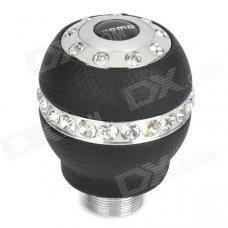 MOMO Aluminium Alloy Rhinestone Car Gear Shift Knob - Black MOMO Aluminium Alloy Rhinestone Car Gear Shift Knob - Black