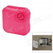 X-Sticker Mini Vibration USB Music Speaker - Deep Pink (2 x AAA)