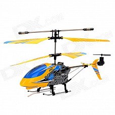 F102 Rechargeable 3.5-CH IR Controlled Aluminum Alloy R/C Helicopter - Yellow + Blue F102 Rechargeable 3.5-CH IR Controlled Aluminum Alloy R/C Helicopter - Yellow + Blue
