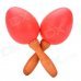 DD-SE2-RD Instrument Sound Rhythm Eggs Shaker Toy - Red (Pair)