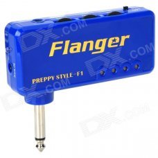 Mini USB Charging Headphone Guitar Amplifier w/ Phone and AUX In Jack - Blue Mini USB Charging Headphone Guitar Amplifier w/ Phone and AUX In Jack - Blue