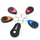 Electronic Remote RF Wireless Key Finder w/ 4 Receivers - Black (1 x CR2032)