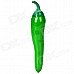 Chili Pepper Style Zinc Alloy Butane Gas Lighter - Green