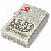 Communist Leaders Pattern Zinc Alloy Cotton Oil Lighter - Antique Silver Communist Leaders Pattern Zinc Alloy Cotton Oil Lighter - Antique Silver