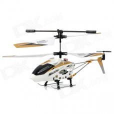 Rechargeable 3.5-CH IR Controlled Alloy R/C Helicopter w/ Gyroscope - White + Golden Rechargeable 3.5-CH IR Controlled Alloy R/C Helicopter w/ Gyroscope - White + Golden