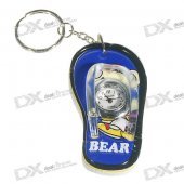 Mini Slipper Keychain Clock (Color Assorted)