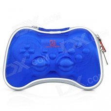 Airfoam Protective Fabric Carrying Pouch for PS3 / PlayStation 3 Wireless Controller - Blue