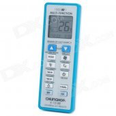 Universal 1.6" LCD Air Conditioner A/C Remote Control Controller - Blue + White (2 x AAA)