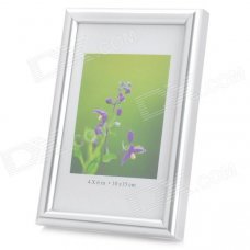Hangle Craftwork M-BD 6-Inch 10.1 x 15.2cm Plastic Photo Frame - Silver
