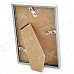 Hangle Craftwork M-BD 6-Inch 10.1 x 15.2cm Plastic Photo Frame - Silver