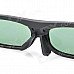 Universal USB Rechargeable 3D Active Shutter Glasses for DLP Projectors - Black Universal USB Rechargeable 3D Active Shutter Glasses for DLP Projectors - Black