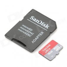 SanDisk Ultra Micro SDHC / TF Memory Card w/ Adapter - 16GB (Class 10)