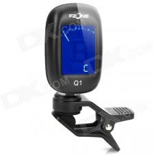 Q1 1.1" LCD Digital Chromatic Chip-On Tuner for Guitar / Bass / Violin - Black (1 x CR2032) Q1 1.1" LCD Digital Chromatic Chip-On Tuner for Guitar / Bass / Violin - Black (1 x CR2032)