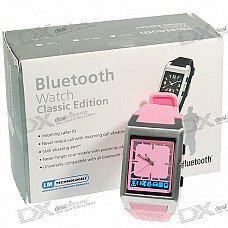 Bluetooth Cell Phone Caller ID Display Vibrating Wristwatch (Pink Strap) Bluetooth Cell Phone Caller ID Display Vibrating Wristwatch (Pink Strap)