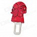 Cool Safety Skull Style Seat Belt Buckle Latches - White + Red