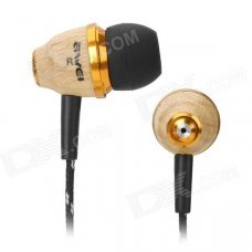 Awei Stylish In-Ear Earphone for Iphone / Cell Phone / MP3 / MP4 - Wood Color (3.5mm Jack) Awei Stylish In-Ear Earphone for Iphone / Cell Phone / MP3 / MP4 - Wood Color (3.5mm Jack)