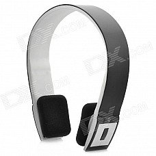 BH-02 Bluetooth Stereo Headset Headphone w/ Microphone - Black + White BH-02 Bluetooth Stereo Headset Headphone w/ Microphone - Black + White