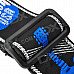Durable Adjustable Nylon + Leather Guitar Strap - Black + White + Blue (146cm) Durable Adjustable Nylon + Leather Guitar Strap - Black + White + Blue (146cm)