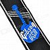 Durable Adjustable Nylon + Leather Guitar Strap - Black + White + Blue (146cm) Durable Adjustable Nylon + Leather Guitar Strap - Black + White + Blue (146cm)
