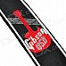 Durable Adjustable Nylon + Leather Guitar Strap - Red + Black + White (142cm) Durable Adjustable Nylon + Leather Guitar Strap - Red + Black + White (142cm)