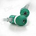 XKDUN CK-820 Stylish In-Ear Earphone w/ Microphone - Dark Green + White (3.5mm Jack) XKDUN CK-820 Stylish In-Ear Earphone w/ Microphone - Dark Green + White (3.5mm Jack)