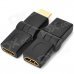 180 Degree Rotation 1080p HDMI Male to Female + Female to Female Adapter Set - Black 180 Degree Rotation 1080p HDMI Male to Female + Female to Female Adapter Set - Black