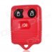 Replacement 3-Button Smart Key Housing Case for Ford - Dark Red Replacement 3-Button Smart Key Housing Case for Ford - Dark Red