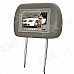 7" LCD Screen Car Headrest Monitor w/ Remote Controller / AV-IN - Grey (2 PCS) 7" LCD Screen Car Headrest Monitor w/ Remote Controller / AV-IN - Grey (2 PCS)