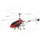 40MHz 3.5-CH Alloy R/C Helicopter w/ Gyroscope / LCD Display Remote Controller - Red
