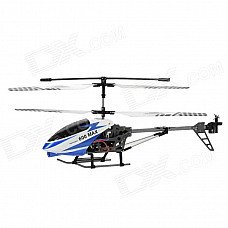 40MHz Rechargeable 3.5-CH Alloy R/C Helicopter w/ Gyroscope - Blue 40MHz Rechargeable 3.5-CH Alloy R/C Helicopter w/ Gyroscope - Blue