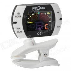 Q5 Instrument 1.2" 3-Color Display Clip-On Tuner - Black + White (1 x CR2032) Q5 Instrument 1.2" 3-Color Display Clip-On Tuner - Black + White (1 x CR2032)