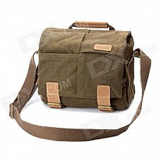 Caden Protective Canvas One-Shoulder Bag for DSLR Camera - Coffee Caden Protective Canvas One-Shoulder Bag for DSLR Camera - Coffee