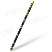 Handmade Handcrafted Bamboo Flute - Black (F-Key)