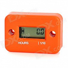 1.0" LCD Water Resistant Hour Meter for Motor + More - Orange 1.0" LCD Water Resistant Hour Meter for Motor + More - Orange